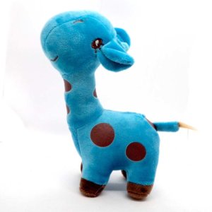 Hunde Plüschspielzeug Giraffe  Blau