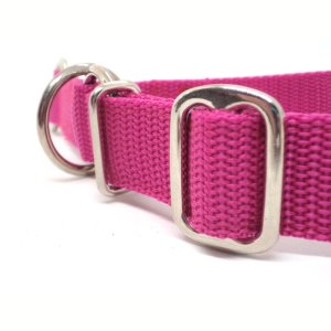 "Basic" Zugstopp Halsband, Pink 30 - 50 cm / 25mm