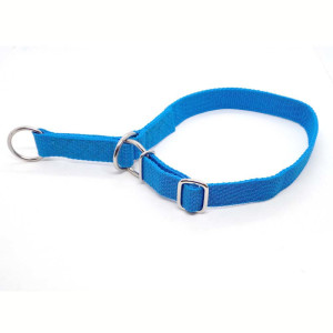 "Basic" Zugstopp Halsband, Blau 30 - 50 cm / 25mm