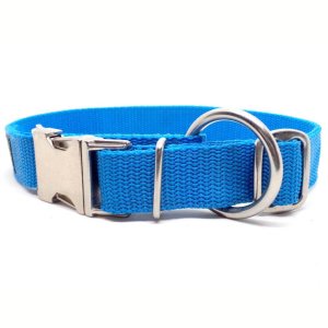 "Basic" Nylonhalsband, Blau