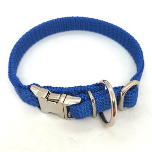 "Basic" Nylonhalsband, Royal Blau