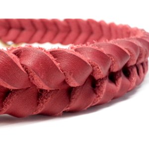 Leder Halsband "Nizza", Rot