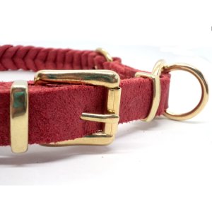 Leder Halsband "Nizza", Rot