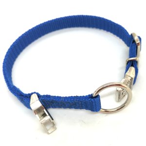 "Basic" Nylonhalsband, Royal Blau 20 - 30 cm / 15mm