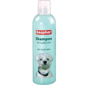 Hundeshampoo, weißes Fell