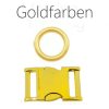 Nylon Brustgeschirr "Soft Line", Gold / Terracotta